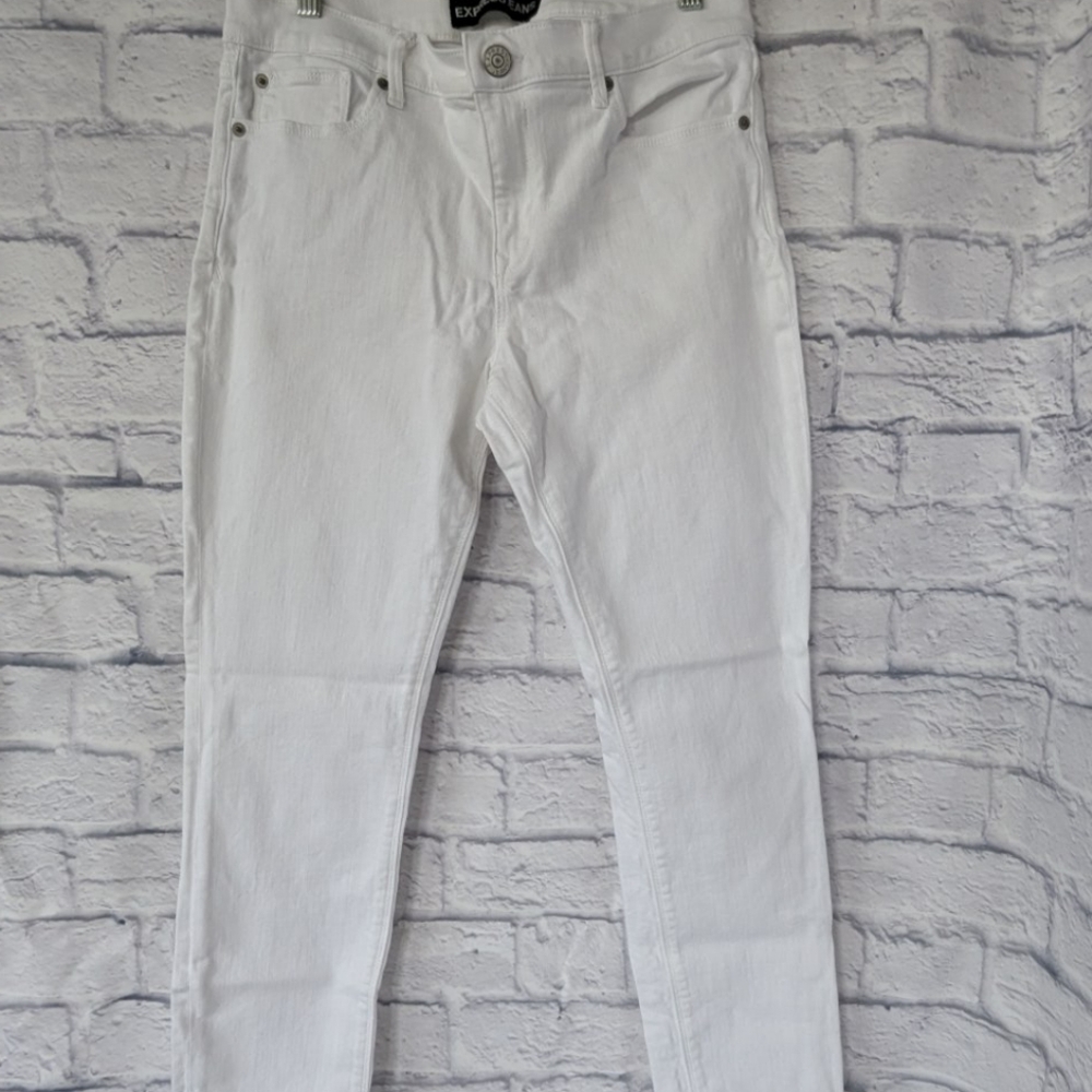 Express Classic White Women's High Rise Legging Size 12 R